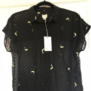 NWT A New Day Short Sleeved Blouse